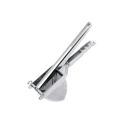 Weis Kartoffelpresse, Edelstahl, Silber