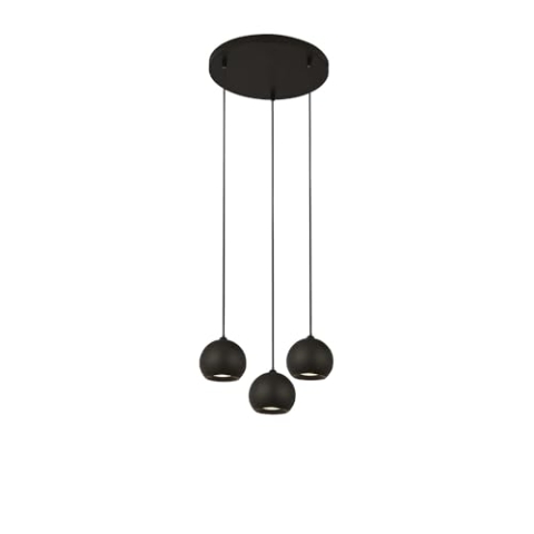 Searchlight Eindhoven 3 Light Matt Black Drop Pendelleuchte