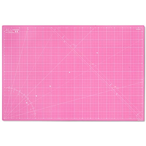 Elan Schneidematte A1 Rosa, 5-lagige Schneidematte 60x90 Selbstheilend, Bastelunterlage Schnittfest A1, Cutting Mat 60x90, Schneideunterlage Basteln