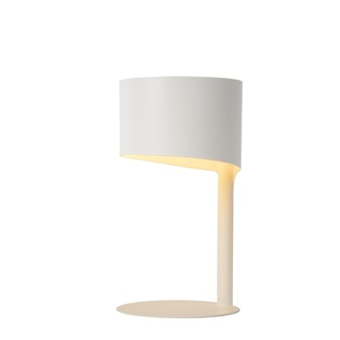 LUCIDE KNULLE - Tischlampe - Ø 15 cm - 1xE14 - Weiß