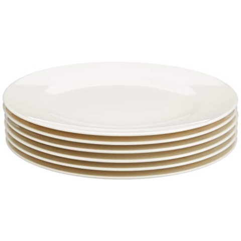 Villeroy & Boch For Me Frühstücksteller, Geschirr für jeden Tag, Porzellan, Weiß, 22.6 x 22.6 x 7.60 cm, 6 Einheiten