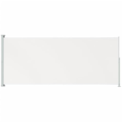 vidaXL Seitenmarkise Ausziehbar UV-beständig Sonnenschutz Sichtschutz Windschutz Seitenrollo Markise Balkon Garten Terrasse 220x500cm Creme