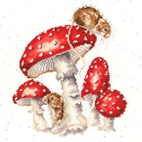 Bothy Threads The Home of Happy Stitching Kreuzstich Set mit Zählmuster Der Feenring 26x26cm