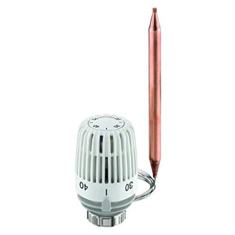 Heimeier Thermostat-Kopf mit Wärmeleitsockel und Spiralfeder, 20 -50 Grad 2m 6402-00.500
