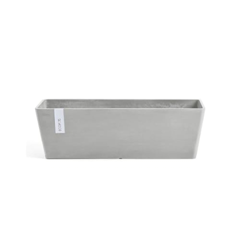 ECOPOTS Balkonkasten Bruges 45 x 17 H 17 Weiß Grau