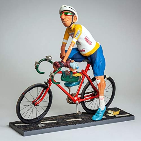Guillermo Forchino Der Radfahrer Dekoration, Harz, 38 x 30 x 10 cm