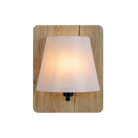 LUCIDE IDAHO - Wandleuchte - 1xE14 - Helles Holz