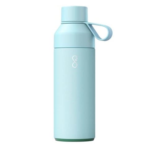 Ocean Bottle - Wiederverwendbare Wasserflasche aus recyceltem Edelstahl - umweltfreundlich & wiederverwendbar - Himmelblau - 1L