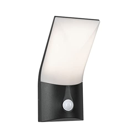 Paulmann Outdoor Wandleuchte Adya, Anthrazit, IP44, 230V, Warmweiß, dimmbar, mit Bewegungsmelder