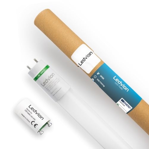 Ledvion - 5X LED Röhrenlampe, 120CM, 18W, 6500K, 185lm/W, Energieklasse B, inkl. LED Starter