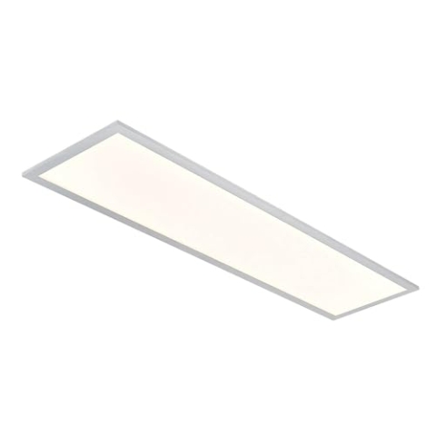 Lindby LED Smart Home Deckenlampe (LED Panel) Kjetil dimmbar mit Leselampe (Modern) in Alu aus Aluminium (1 flammig,) - Deckenleuchte Lampe Arbeitszimmerleuchte