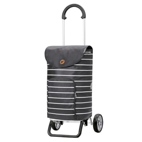 ANDERSEN Einkaufstrolley - Scala Shopper Plus Mia anthrazit 47 L stilvoll,wasserabweisend, Aluminium, klappbar, leicht, Räder abnehmbar