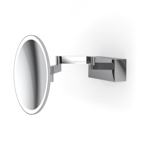 Decor Walther Vision R Wandkosmetikspiegel LED, Chrom glänzend - Vergrößerung 5-Fach