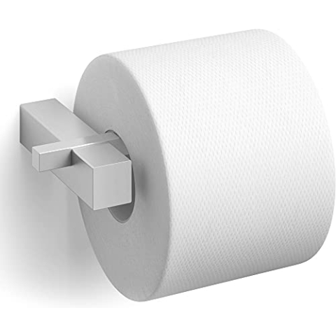 ZACK CARVO PORTARROLLOS WC Mate, Ceramic, Silber, One Size