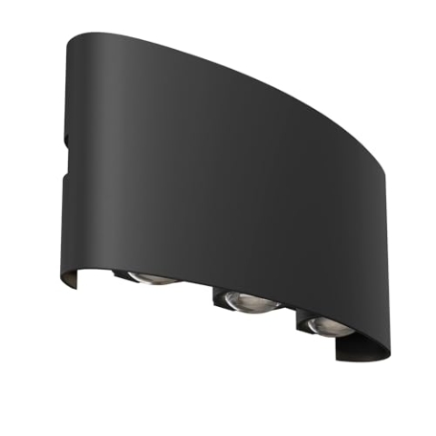 Maytoni Strato Outdoor Up Down Wandleuchte Schwarz, IP54, 3000K