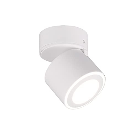 Trio Leuchten LED Deckeneinbau u. Aufbauleuchte Taurus 652910131, Metall Weiß matt, inkl. 3.5 Watt + 1.5 Watt LED