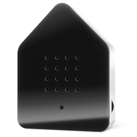 RELAXOUND ORIGINAL Zwitscherbox "Black" – Moderne Vogelgezwitscher Box – Entspannender Vogelgesang – Bewegungsmelder mit Sound – Naturgeräusche Soundbox