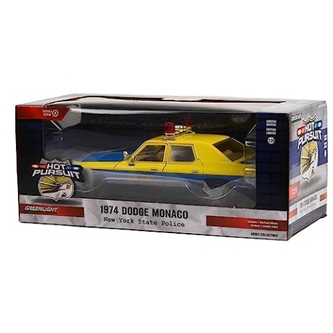 Greenlight Collectibles 85551 Hot Pursuit - Dodge Monaco 1974 - New York State Police Maßstab 1:24