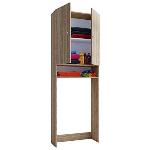 VCM Holz Überbauschrank Waschmaschine Überbau Schrank Waschmaschinenschrank Lona Sonoma-Eiche
