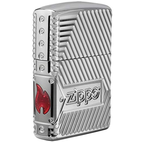 Zippo Bolts Design - 29672 - Choice Collection 2018-60004306 - Suggested Retail: Euro 139,95 Silber S