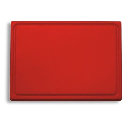 F. Dick Schneidbrett Kunststoff rot beidseitig verwendbar