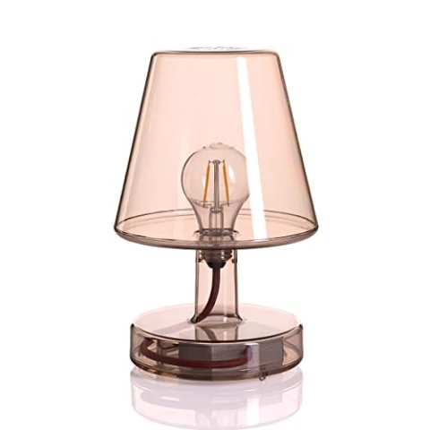 Fatboy® Transloetje Lampe | Braun | Tischlampe/Leselampe/Nachttischlampe | Kabellos | Wiederaufladbar mit Mini-USB