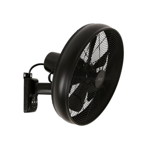 Lucci AIR BK Wandventilator (Ø) 410mm Gehäusefarbe: Schwarz