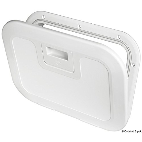 Osculati Push Pull Inspektionsluke, weiß 380 x 280 mm