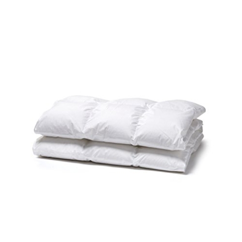 White Cloudz KAPRUN Daunendecke 200x200 cm Wärmeklasse 1 – Leichte Sommer-Decke mit 90% Europäische Gänsedaunen – 370g, hochwertiger Bezug aus 100% Mako Baumwolle, besonders weich & flauschig