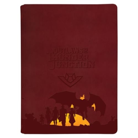 Ultra PRO - Outlaws of Thunder Junction 9-Pocket Premium Zippered PRO-Binder Ft. Set Symbol and Gang Silhouette for Magic: The Gathering