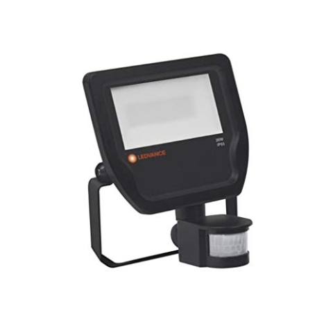 Ledvance LED Fluter | Flutlicht-Leuchte für Außenanwendungen | Kaltweiß | 223,5 mm x 167,0 mm x 104,0 mm | FLOODLIGHT SENSOR 20, 4058075143555, Schwarz