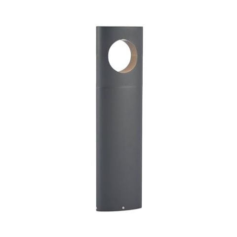 Lucande LED Außenleuchte Forama (Modern) in Schwarz aus Aluminium (1 flammig,) - Wegeleuchte Pollerleuchte Wegelampe Sockelleuchte