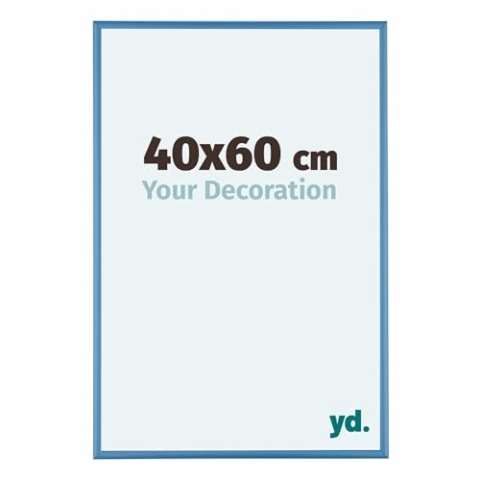 yd. Your Decoration - Bilderrahmen 40x60 cm - Stahl Blau - Bilderrahmen aus Aluminium mit Acrylglas - Antireflex - 40x60 Rahmen - Austin