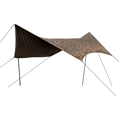 Fox Camo Tarp 430x345x200cm - Wetterschutz zum Karpfenangeln, Regenplane zum Angeln, Überwurf zum Schutz vor Regen & Sonne