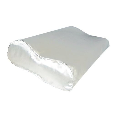 100% Seide Kissenbezug 40x60cm für ergonomisches Kissen Weiß - 22 Momme Maulbeerseide, hypoallergen, antibakteriell, isolierend, Naturprodukt, Weiche Atmungsaktive Glatte, Natürliche Seide, für Haar