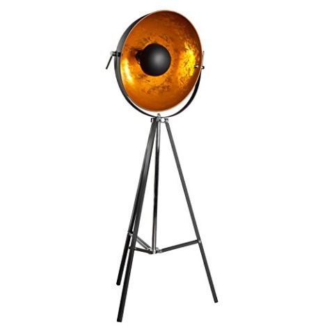 Invicta Interior 18692 Stehleuchte Big Studio 160cm Schwarz Gold Stehlampe