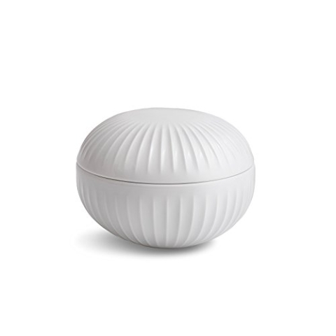 Kähler Bonbonniere Ø12 cm Hammershøi Dekoration dänisches Design, Weiss
