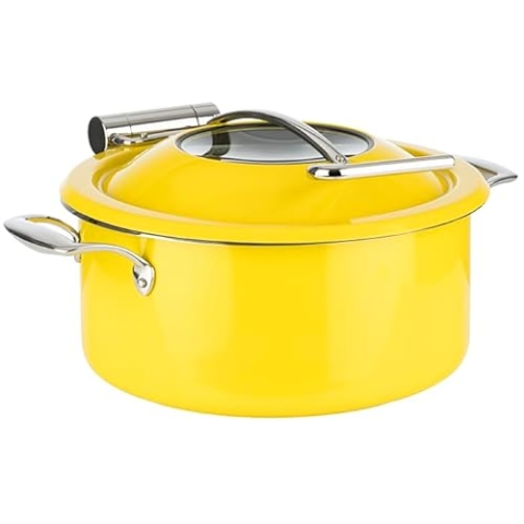 APS 12336 Chafing Dish, 4-TLG. SetØ 30,5 cm, H: 17,5 cm18/8 Edelstahl, gelb