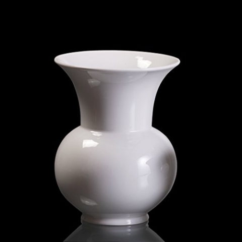 Kaiser Porzellan Kragenvase, Porzellan, Weiß, 10x10x15 cm