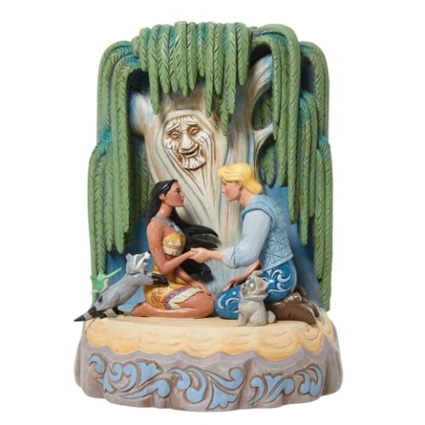 Disney Traditions Pocahontas Carved By Heart Figurine, 8 Inch