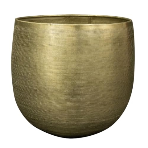 Ter Steege Blumentopf Aluminium Neu Grün-Grün D 38 cm H 35 cm Öffnung 32 cm