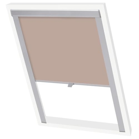 vidaXL Verdunkelungsrollo Verdunkelung Dachrollo Dachfensterrollo Beige C04