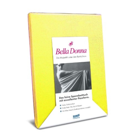 Spannbettlaken Bella Donna Jersey für Matratzen & Wasserbett 200 x 220-240 cm in Goldgelb