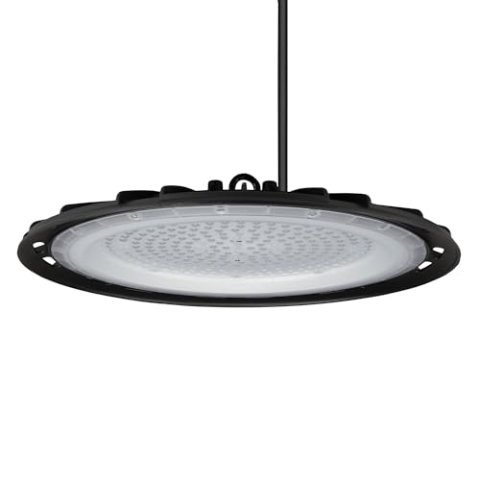 Ledvion Energieeffizienter LED High Bay Sensor, 200W, 110lm/W, 22.000 Lumen, 4000K, IP65, Dimmbar, 2 Jahre Garantie, Professionelle UFO-Lampe, IP65 Zertifizierung
