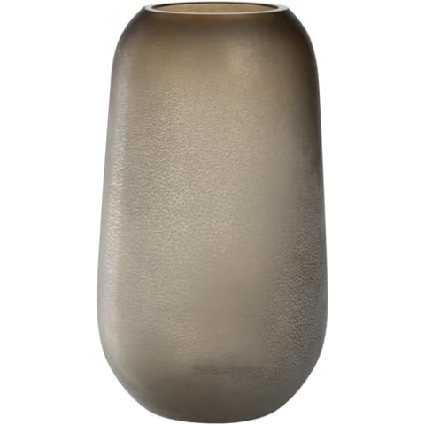 LEONARDO HOME Trogolo Vase, 1 Stück, Elegante Straußenvase für Blumen und Zweige, natürliche Ästhetik in sanften Erdfarbtönen, authentisches & vielseitiges DesignHöhe 40 cm, Taupe, 033204