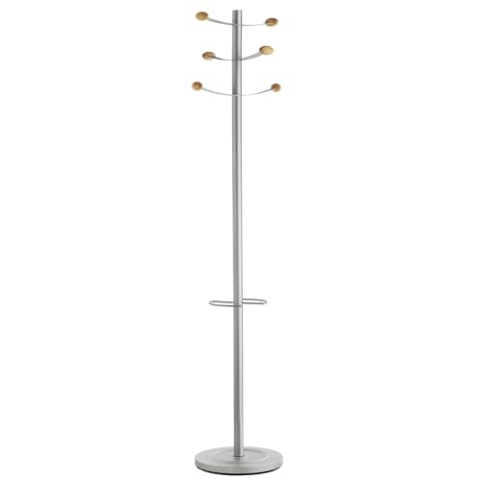 Unilux BOUQUET Garderobenständer, Metall, Metallgrau, 59.3 x 33 x 175 cm