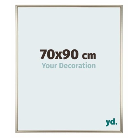 yd. Your Decoration - Bilderrahmen 70x90 cm - Champagner - Bilderrahmen aus Kunststoff mit Acrylglas - Antireflex - Rahmen 70x90 cm - Annecy