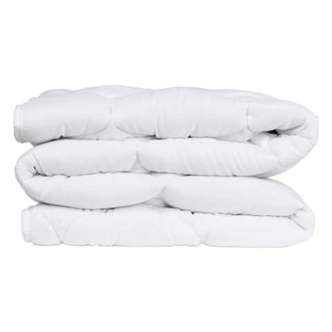 Uncover by Schiesser Ganzjahresdecke Chelsea | Schadstoffgeprüft | Für Allergiker geeignet | Oeko-Tex | Leichte Steppdecke mit Flauschiger Füllung | Sommer und Winter | 155x220cm