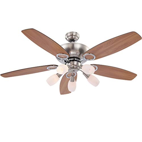 GLOBO Deckenventilator Ventilator mit Zugschalter Beleuchtung Jerry 0337/034037