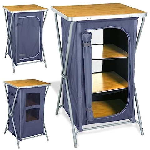 Vilde Reiseschrank Campingschrank Faltschrank klappbar 60x53x97 cm